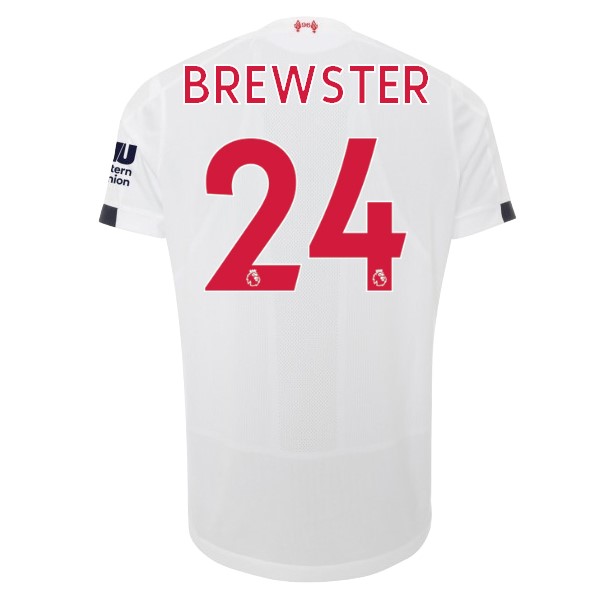 Camiseta Liverpool NO.24 Brewster 2ª 2019-2020 Blanco
